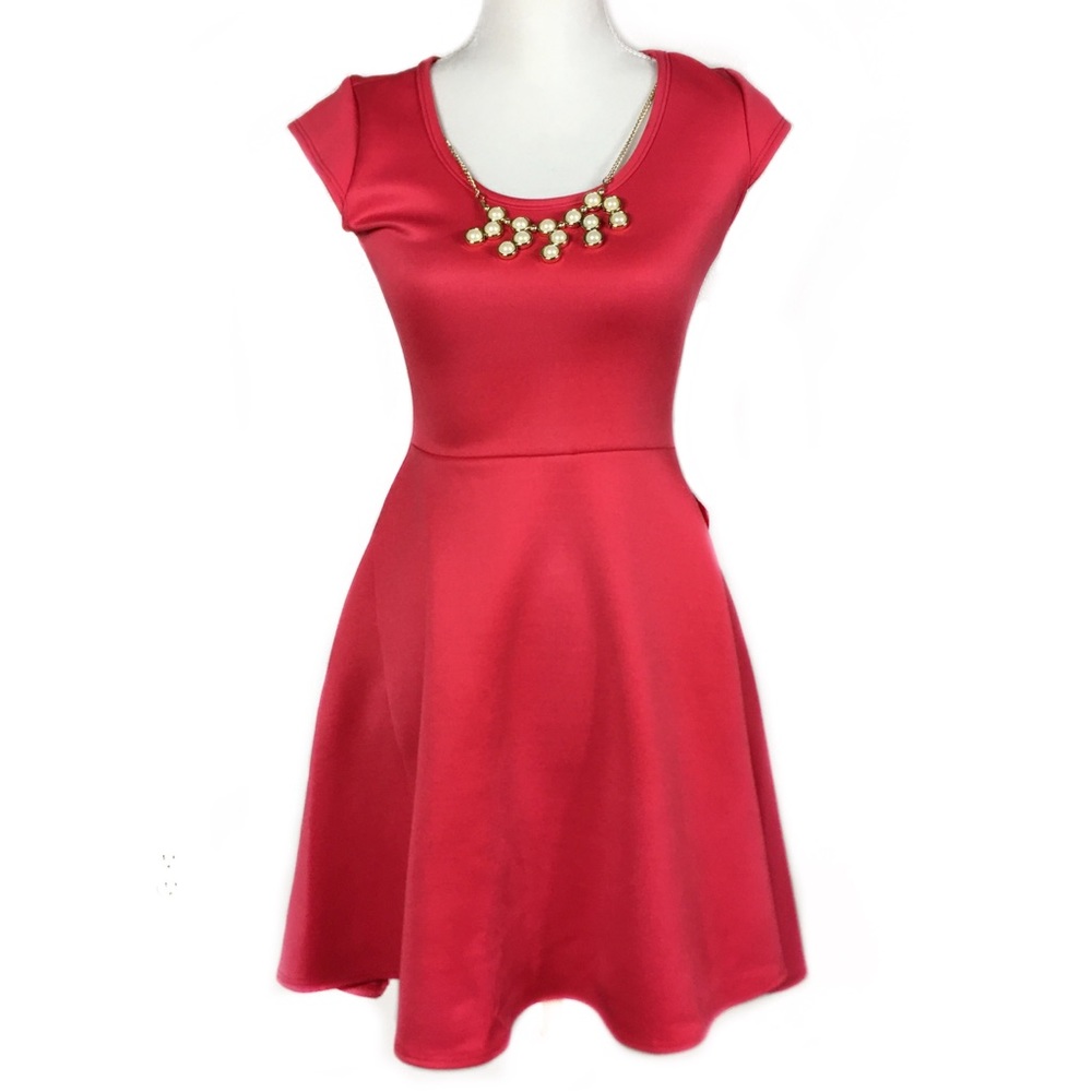 Pinc New Coral Color Knee High Dress, size Medium